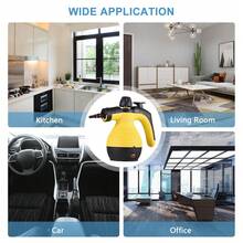 Limpiador a vapor portátil de mano, 1050 W, máquina de limpieza a vapor presurizada multifuncional de alta temperatura con 9 piezas de accesorios para cocina, sofá, baño, ventana de coche - Tipo de Enchufe A USA (110-127V) - Ver 4