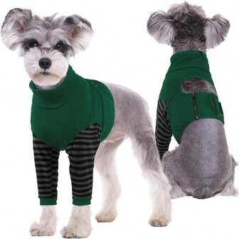 1 pieza Manga de recuperación post-cirugía para pata delantera de perro, protector de pierna para rehabilitación quirúrgica, cubierta protectora de la articulación del codo para perros pequeños/medianos/grandes, manga protectora anti-lamido de heridas y articulaciones (alternativa al collar isabelino)