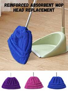 Repuesto de cabezal de trapeador absorbente reforzado, funda de trapeador para limpieza del hogar, accesorios de baño, paño de trapeador para polvo - Recolección de polvo para limpieza del hogar, temporada de regreso a clases, Halloween - Multicolor - Ver 2