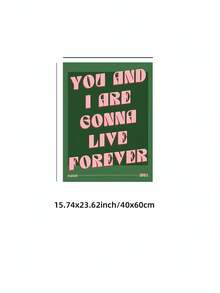 1 tấm áp phích không khung ban nhạc Oasis in nhạc Live Forever lời bài hát nghệ thuật treo tường trang trí Britpop cổ điển áp phích buổi hòa nhạc retro cho phòng ngủ ký túc xá phòng khách phòng thu âm trang trí tiệc lựa chọn quà tặng tốt nhất, quà tặng sinh nhật, áp phích vui nhộn, trang trí phòng - Nhiều màu - Xem 11