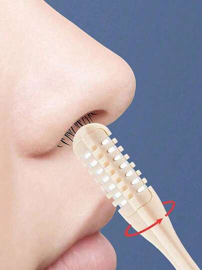 4pcs/2pcs/1pc Nose Hair Trimmer, Nose Hair Removal Tool, Nose Hair Razor, Nose Hair Clipper, Nose Hair Knife, Nose Hair Scraper, 2-In-1 Ear Wax Cleaner, Cleaning Tweezers, Nose Hair Removal Tool, Portable Manual 360° Rotating Ear Hair Clipper, Suitable For Men And Women