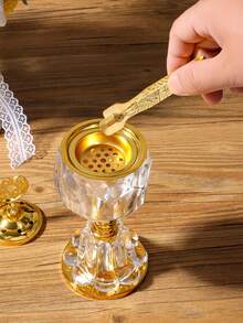 1/3pcs Metal Patterned Clips, Incense Clips, Multipurpose Home Clips, Incense Burner Accessories, Clips (Gold, Silver) - Multicolor - View 2