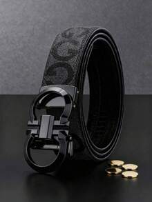 这款男女通用的8字形合金自动扣皮带，时尚高端，轻盈奢华，休闲商务皆宜，男女皆可佩戴。皮带长120厘米/47.24英寸，经久耐用，适合日常办公和聚会等各种场合。是馈赠男友、朋友和家人的理想之选。 - 彩色 - 查看 1