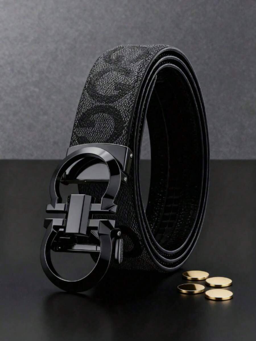 这款男女通用的8字形合金自动扣皮带，时尚高端，轻盈奢华，休闲商务皆宜，男女皆可佩戴。皮带长120厘米/47.24英寸，经久耐用，适合日常办公和聚会等各种场合。是馈赠男友、朋友和家人的理想之选。 - 彩色 - 查看 1