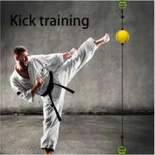 Boxing Reflex Ball For Hand-Eye Coordination, Home Boxing Training Equipment, Double-Ended Punching Ball, Suitable For Adult And Child Indoor Exercise, No Hammer Installation, Fixed By Suction Cup, Relieve Anxiety And Stress, Sports Reaction Training Ball - Multicolor - View 2