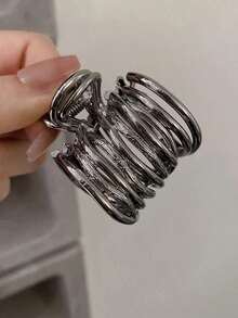 2pcs Women's Simple High-Grade Metal Hair Claws, Hair Clips With Ponytail Holder, Suitable For Daily Use, Going-Out, Washing Face, Makeup, Hair Styling, Clothing Matching Accessories Hair Jaw Clip Hair Clamps Hair Clutch Hair Catcher Clip, Elegant, School Stuff, College Fall Winter Claw Clip Hair Accessories For Women For Vacation Outfits Woman - Đen và trắng - Xem 4