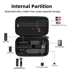 Suitable ForDJI Osmo Pocket 3 EVA Storage Box ForDJI Osmo Shockproof And Drop-Resistant Zipper Camera Bag,Fordji Osmo Pocket 3 Accessories,Osmo Pocket,Osmodji Pocket 3,Go Pro Camera - Multicolor - View 10