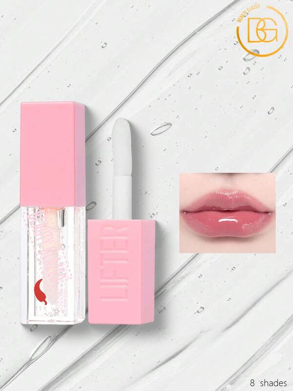 beauty glazed بلسم شفاه مرطب وبلوري - مرطب وذو نهاية لامعة، لمسة وردية ناعمة لجميع درجات لون البشرة، ارتداء طويل الأمد ومريح للمظهر اليومي والمسائي