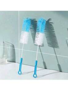 1 Piece Long Handle Cup Cleaning Brush, Kitchen Glass Bottle Cleaning Brush, Washing Milk Bottles And Tea Cups, Manual Cleaning Tool Without Electricity,Long-Handled Milk Bottle Brush, Baby Cup Brush, Cup Brush, Long Bottle Brush, Flexible Household Cleaning Tools - Multicolor - View 3