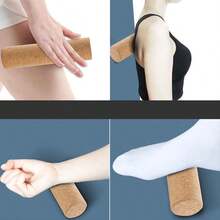 1PC Yoga Muscle Massage Roller With A Softwood Yoga Block For Leg Massage And Waist Relief, Promoting Muscle Relaxation - Multicolor - View 7