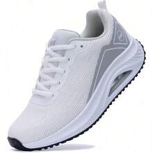AOV Women's Walking Shoes Arch Support Orthotic Breathable Tennis Sneakers For Plantar Fasciitis Pain Relief US 5.5-11 - White - View 1