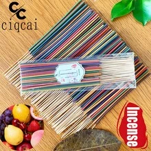 Nhang thủ công chất lượng cao dài 22cm, hương liệu tự nhiên có mùi trái cây, nho, dưa hấu, chanh dây, anh đào, dâu tây, lê tuyết, đào, táo, mâm xôi đen, hỗn hợp dưa lưới, hương thơm tự nhiên và phong phú, thích hợp cho yoga và thiền định, thanh lọc tâm trí và loại bỏ năng lượng tiêu cực - Hương vị trái cây hỗn hợp (22CM) - Xem 6
