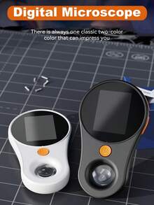 Microscopio digital portátil de 2.0" pantalla IPS a color, 500X aumento digital, microscopio portátil con 8 luces LED, cámara microscópica mini de 2MP 1080P, lente supermacro, batería recargable de 400mAh tipo C, microscopio de bolsillo compatible con PC, adecuado para reparación de placas de circuito - Multicolor - Ver 2