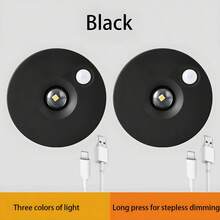 4 pezzi/2 pezzi/1 pezzo Luci a LED ricaricabili per mobile, Faretti a sensore di movimento ricaricabili USB con occhi di gatto, Lampade da parete a 3 colori regolabili, Faretti a LED ricaricabili, Luci notturne, Luci notturne a sensore di movimento, Luci per stanza a LED, Ricaricabili USB, Faretti a occhi di gatto, Dimmerabili a 3 colori, Installazione magnetica, Senza cablaggio o foratura necessari, Adatti per decorazione interna, stanza, cucina, scale, bagno, camera da letto - Multicolore - Visualizzare 18