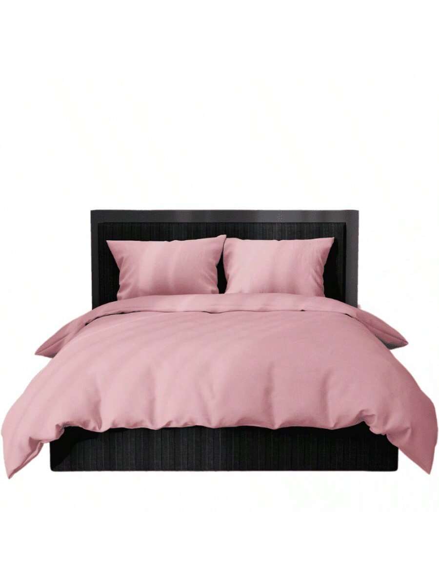 Kit de funda nórdica monocromática GB Color Rosa de alta durabilidad de 220cm*220cm