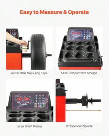Cambiador de neumáticos eléctrico duradero Cambiador de neumáticos Equilibrador de neumáticos con eje de 18 - neumáticos con eje de 18 - Ver 6