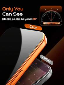 Bộ 2 miếng dán bảo vệ màn hình, tương thích với iPhone 17/16/16e/15/14/13/13 Pro/12/11/17 Pro Max/17 Air/16 Pro Max/15 Pro Max/14 Pro/Plus/Mini/X/XR/XS Max, kính cường lực 9H+, phù hợp với thiết kế năng động, chống trầy xước, phủ toàn màn hình, bảo mật thông tin cá nhân, chống nhìn trộm. - màu đen - Xem 5