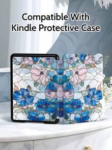 Casing Pelindung Kindle yang stylish ini memiliki pola bunga yang indah dan kompatibel dengan Kindle generasi ke-10, ke-11, dan ke-12, Clara 2E, Libra Colour 2024 Reading Stand, serta cocok untuk Kindle Paperwhite 5, 6.8 inci dengan casing pelindung stand. Ini adalah pilihan hadiah yang sangat baik, tahan sidik jari, tahan lama, dan memiliki sampul bercetak warna-warni, menjadikannya pilihan ideal untuk membaca sebelum tidur, ringan dan mudah digunakan, serta hadiah yang romantis. - Biru - View 5