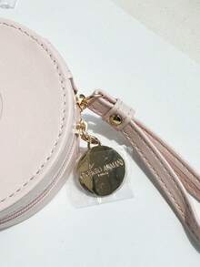 Armani Pink Cushion Case 9.5*9.5*4.1cm /Signature Red Cushion Compact Pouch - Baby Pink - View 3