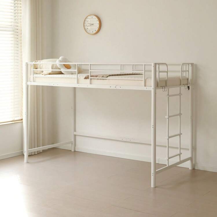 高さ140cm】ロフトベッド パイプベッド シングル 耐荷重150kg システム