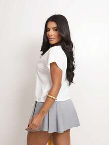 Basic Cropped Top With Perfect Fit, Factory Price - Get Yours Now! - Blanco - Ver 5