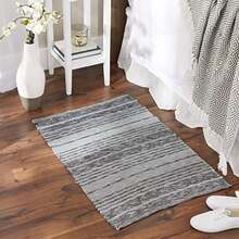 DII - Alfombra Tejida de Hilo Reciclado, colección de Diamantes en Miniatura, 2 x 3 pies,(Gris) - Multicolor - Ver 5