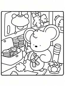 1 Piece Comfortable And Cozy Coloring Book [Cute] Children's Doodle Painting Book, Containing Various Cute Animal Patterns, Montessori Painting Toy, Creative Gift. Easy-To-Color Line Coloring Book, Containing Plant Patterns, Adult Coloring Book [12-Color Marker Set] Gift For Friends, Couples And Family, Back-To-School Supplies - Multicolor - View 5
