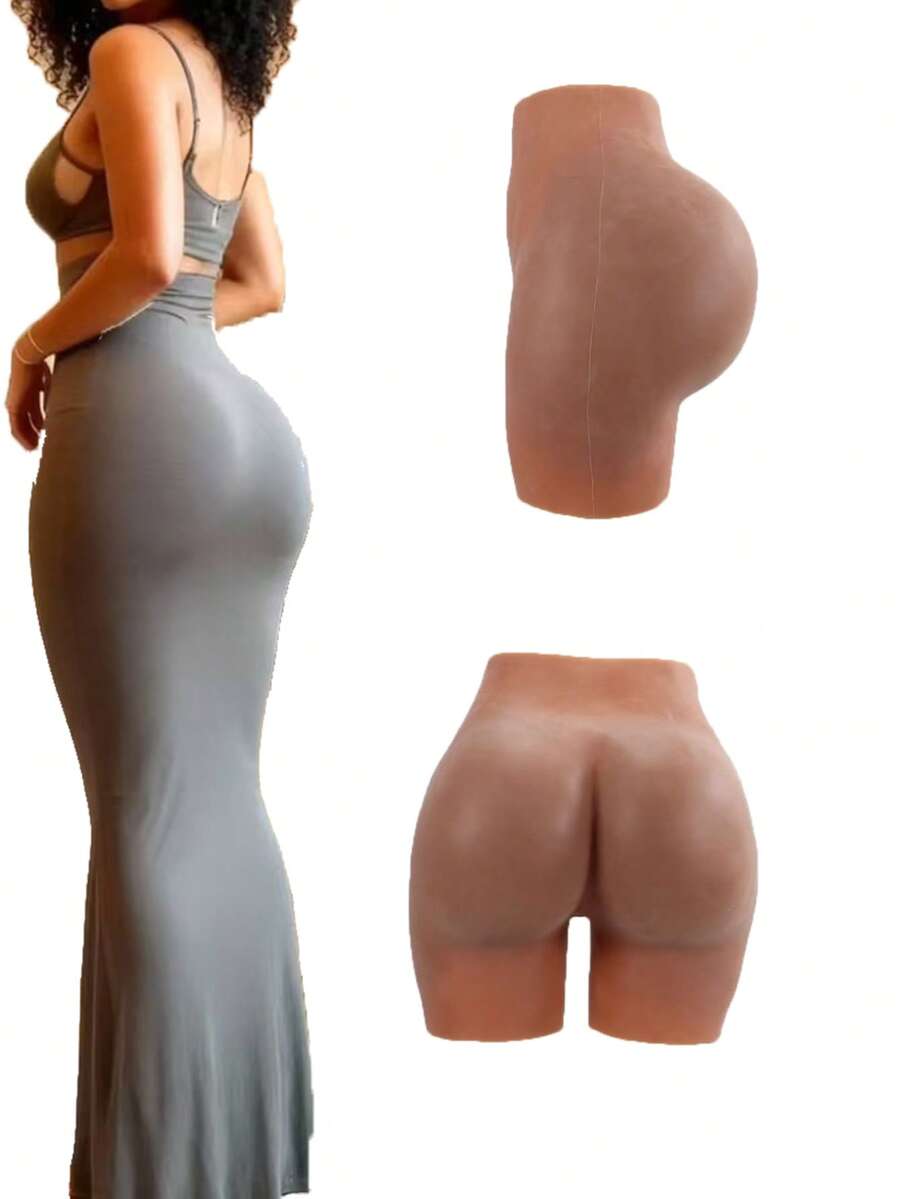 شورت سيليكون رافع للأرداف، شورت رياضي ذو خصر عالي مشكل، متعدد الاستخدام، تصميم سميك، يرفع الأرداف ويشكل المؤخرة، مناسب للارتداء اليومي والرياضة، تشكيل ثقة - بني - مشاهدة 1