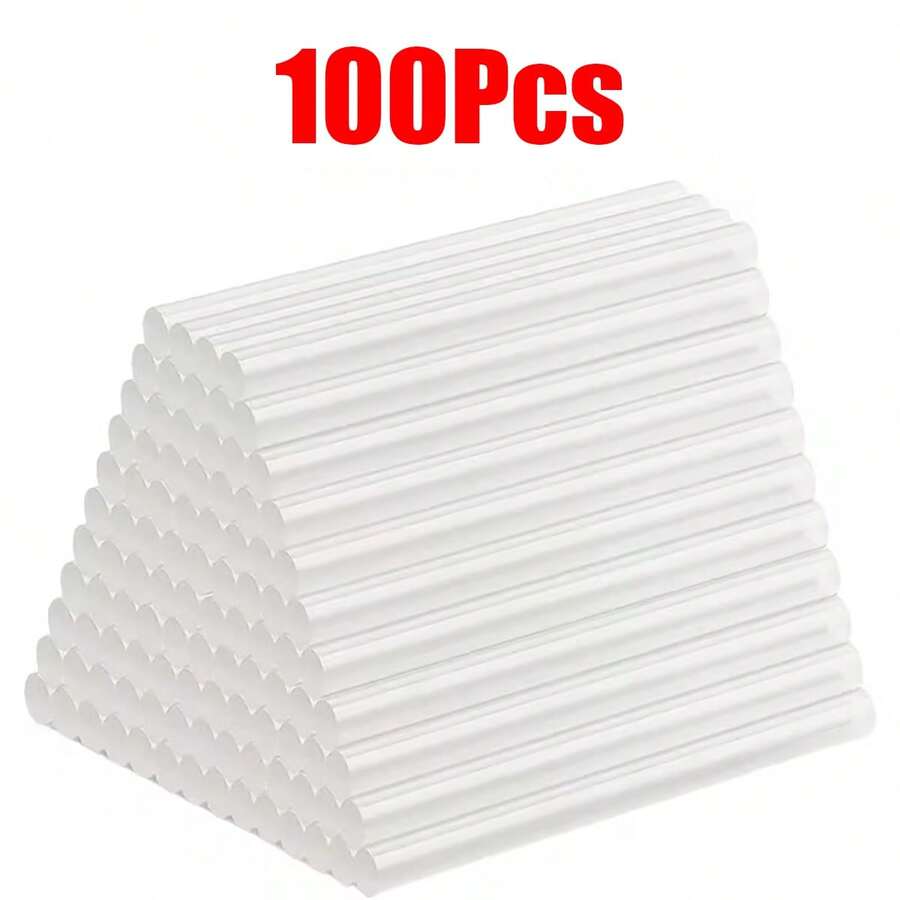 100支迷你超透明热熔胶棒，透明热熔胶，顺滑清澈，无异味，粘性强，兼容大多数热熔胶枪，适用于DIY、艺术、工艺、密封、木工、塑料、织物、陶瓷等。产品操作时间可能存在5%的误差。 - 彩色 - 查看 1