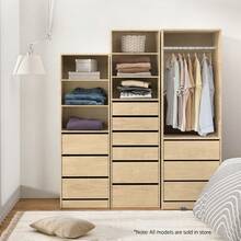 Artiss Wardrobe Clothes Closet Storage Organizer Pine - 原木色 - 查看 7