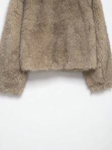 DEEKA Autumn/Winter New Women's Fashion European & American Style Faux Fur Effect Short Coat Jacket