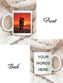 11盎司个性化定制照片马克杯，定制咖啡杯，个性化水瓶，定制照片马克杯，个性化照片，妈妈照片马克杯，带照片和文字的马克杯，个性化照片咖啡杯，照片马克杯，定制名字马克杯，送给爱人或朋友的完美礼物，适合任何特殊场合，情人节礼物，送给她的礼物，送给他的礼物，送给朋友的礼物，家居装饰，装饰品，个性化礼物，圣诞装饰 - 多色 - 查看 6