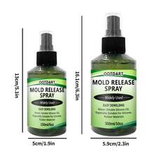 专业硅胶脱模喷雾，轻松脱模，5 秒速干，适用于环氧树脂/混凝土/蜡烛模具，延长模具使用寿命 | 无气泡浇铸，零残留 | 含刷子。 - 白色 - 查看 8