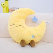 Cute Plush Star, Cloud, And Rainbow Shaped Toys, Cloud-Filled Pillows - Soft And Comfortable Cloud Cushions, Fluffy And Fluffy, Suitable For Cozy Bedrooms Or Sofa Decorations, Children's Gifts - White And Black Cloud Design, Perfect For Hugging, Home Decor, Children's Room, Jelly Cat, Cloud Pillows - 彩色 - 查看 11