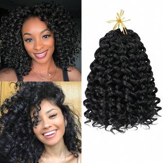1/7 Packs GoGo Curl Crochet Hair 8 Inch Short Curly Crochet Hair Beach Curl Water Wave Crochet Braids Synthetic Hair Extensions