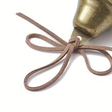 Vintage Bronze Retro Bell Decoration, Witch Bell Protector, Wind Chime For Bohemian Style Home Room Decor, Halloween, Christmas, New Year, Valentine's Day, Antique Brass Trumpet Shape Bell, Craft And Decorative Accessory, Metal Decorative Bell - Bronze - View 6