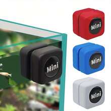 1 Inch Magnetic Aquarium Glass Cleaner With Double-Sided Scrubber Pads - Mini Fish Tank Tool, Scratch-Free For 1/4" Glass Tanks (For Fish Tanks Up To 10 Gallons, Not For /Plastic) 1pc Mini Magnetic Brush For Fish Tank, Small Cleaner With Double-Sided Cleaning And Algae Scraper, Algae Cleaning Tool Fish Tank Brush