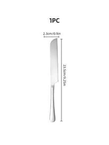 1pc/2pcs Stainless Steel Cake Spatula, Cake Knife, Dessert Knife, Bread Knife, Wedding Birthday Cake Serving Knife, Pizza Peel - Silver - View 11