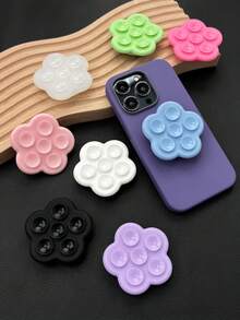 Silicone Suction Cup Phone Holder, Extendable & Foldable, Hands-Free Shower Wall Phone Mount, Convenient For Selfie And Video Recording - Multicolor - View 2