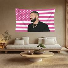 Drake Flag Fun Flag Wall Hanging Banners And Art Flags Suitable For Home Décor, University Dorms, Bedrooms, Living Rooms, And Party Decorations. - 3x5英尺 - 查看 5