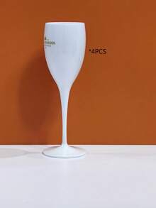 1-12pcs Ice Bucket & Wine Glass Set, Fashionable Reusable 4-Gallon White Plastic Ice Bucket With 5.98oz Champagne Flutes, Suitable For Parties And Home Use, Dishwasher , Also Suitable For Outdoor, Camping, Father's Day Gift - White - View 11