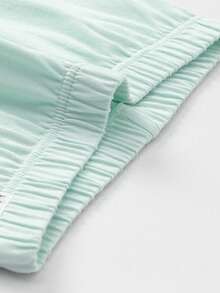 Bộ đồ lót giữ nhiệt cho bé gái, chất liệu cotton mềm mại, thoải mái, thích hợp mặc trong mùa xuân/thu. - tông màu trắng xanh - Xem 9