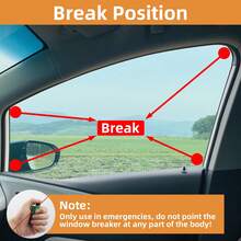 1pc New Year Car Safety Emergency Hammer, Mini Window Breaker Keychain Escape Tool, Suitable For Road Trips