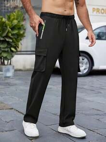 新款春夏男士工装裤，宽松直筒多口袋休闲裤，春秋季