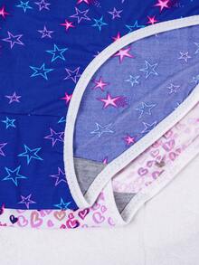 2 Packs Teen Girls' Underwear - Cute Pattern Comfort Soft Breathable Briefs