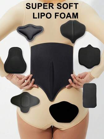 1 st skumbräda för kvinnor, plattande magkontroll FAJA, skumryggstöd BBL ryggkompressionsbräda för magen, fettabsorberande kompressionsbräda FAJA shapewear-tillbehör