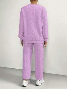 Winter Clothes For Women: 2pcs Sweatsuit Set, Cozy Fall Clothes For Women, Conjuntos De Invierno Para Mujer, Multiple Colors  Women's Casual Pullover Two-Piece Set, Suitable For Winter And Autumn, Consisting Of A Textured Long-Sleeved Top And Jogging Pants  Conjunto De Mujer  Conjuntos Mujer  Two Piece Set Women  Buscar  Christmas Outfit Women  Winter Clothes For Women  Vestido De Mujer  Conjuntos Elegantes De Mujer  Conjuntos Elegantes  Winter Clothes For Women  Christmas Outfit Women  New Years Outfit Women  Vacation Outfits Women  Ropa De Invierno Mujer  Dresses For Women Elegant  Christmas Outfit - 紫色 - 查看 4