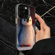 Funda de Teléfono Transparente con Impresión de Pingüino Lindo para iPhone 14 Pro Max y  Galaxy S23 Ultra, Regalo Ideal para Todas las Temporadas - Plateado - Ver 4