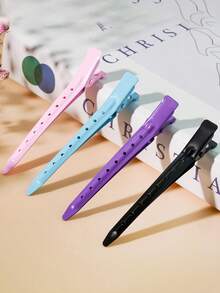 50pcs/30pcs/20pcs/10pcs Metal Hair Clips Set, Women Curling Clips, Duck Clips, Alligator Clips, Metal Hair Clips, Comb Clips, Valentine's Day Hair Accessories - Baby Blue - View 4