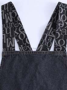 Denim Apron Soft - Unisex Bib Apron With Multifunctional Tool Pocket - Dark Wash - View 1